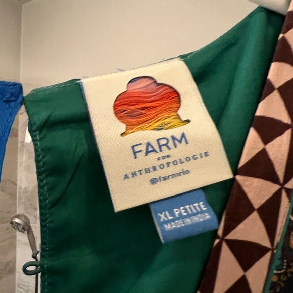 Farm Rio for Anthropologie Multicolor Floral Maxi Dress XL Petite - Picture 6 of 14